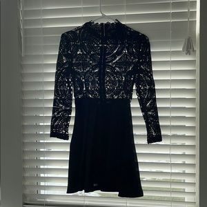 Black lace dress